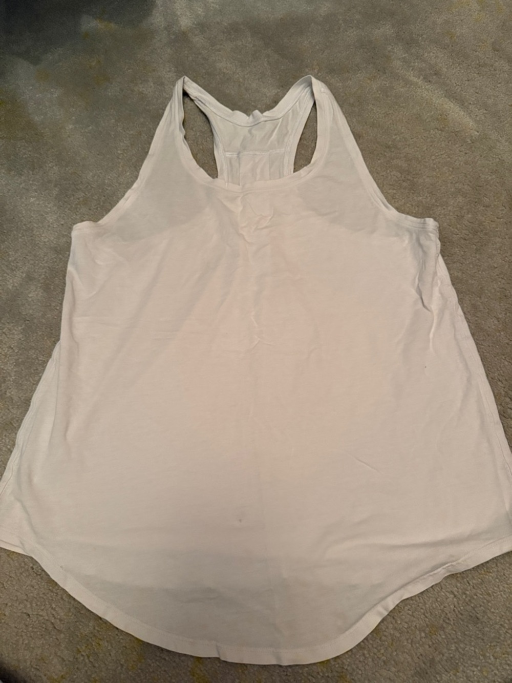 Lululemon Women's White Racerback Tank Top